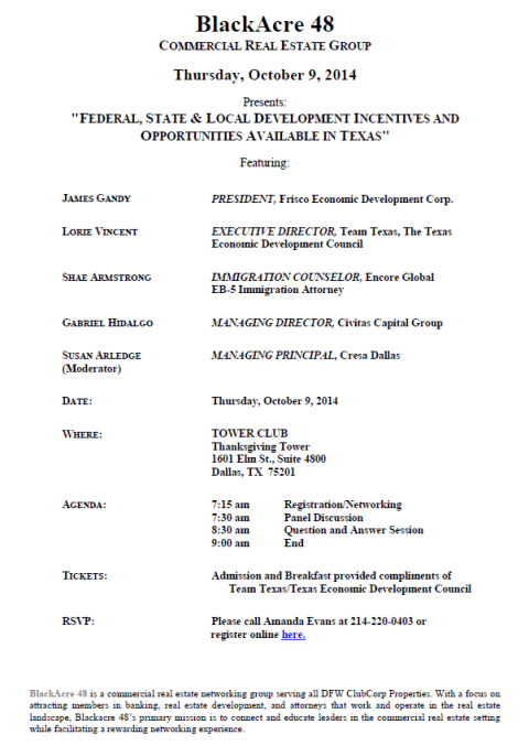 BlackAcre Oct. 9 Invitation